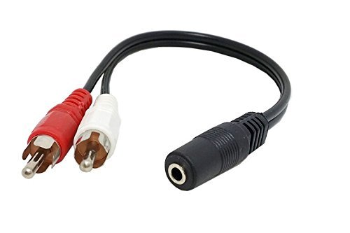 AudioCable Y splitter stereo 3.5  a Dual RCA plug